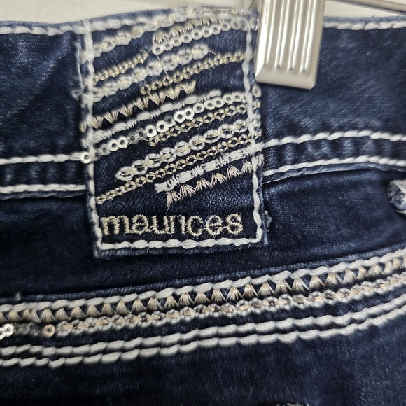 Maurices Blue Boot Cut Jeans with Contrast Stitching Size 11/12 - Picture 11 of 11